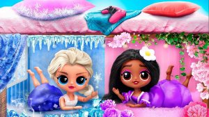 Секретные комнаты Эльзы и Изабелы! 11 идей для кукол ЛОЛ