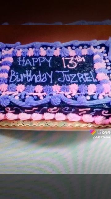 My 13th Birthday Cake