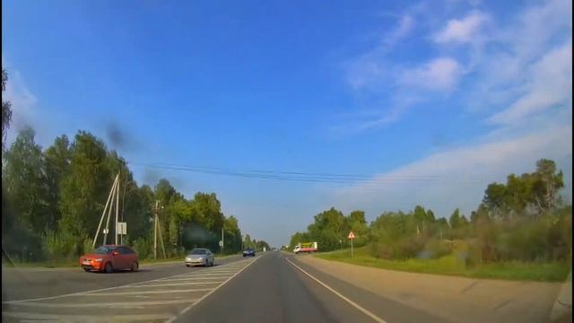 Ускоренное движение из пос.Боровский до СНТ Геофизик-2/Fast Trip by car from Borovsky to cottages смотреть онлайн
