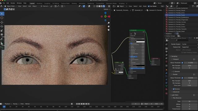 How to Fix Eyes in Cycles // Daz 3D to Blender Bridge смотреть онлайн