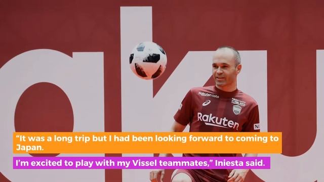 Vissel Kobe’s Andres Iniesta arrives in Japan смотреть онлайн