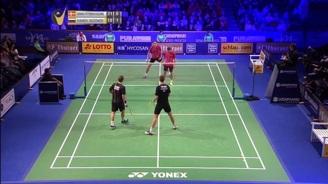 Bitburger Badminton Open 2015 | F M5-MD | Con/Pie vs Iva/Soz смотреть онлайн