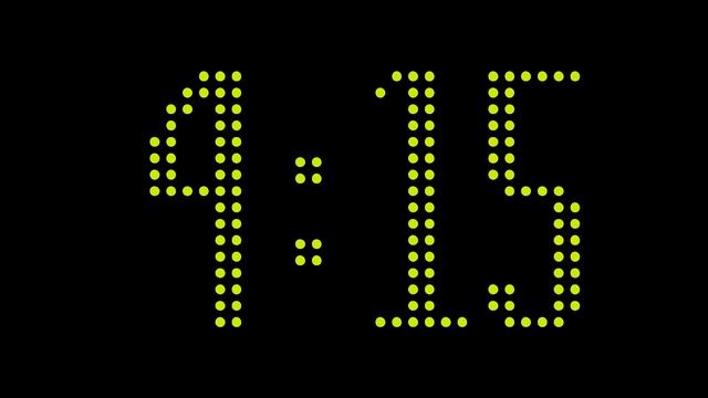9:00 Electric Lime LED Countdown Timer смотреть онлайн