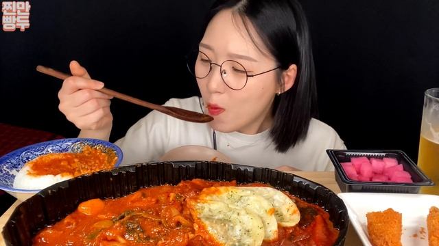 새로나온 두찜 시래기찜닭🔥먹방 Jjimdak (Braied Spicy Chicken) Real Sound / Mukbang / Asmr