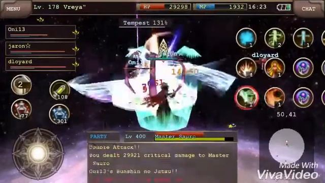 Iruna Online - Gladiator vs Sauro 400 (spellboost tester) & (partty mode) смотреть онлайн