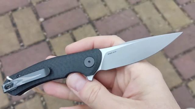 Folding knife Складаний ніж Petrified fish pf949x carbon смотреть онлайн