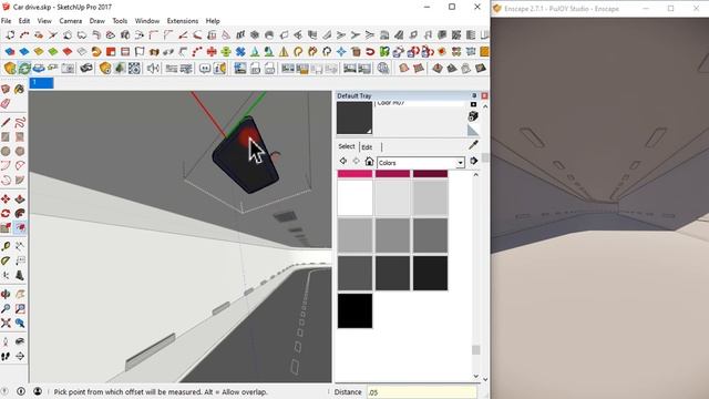 SketchUp underground road modeling with Enscape Rendering﻿ [21/100] смотреть онлайн