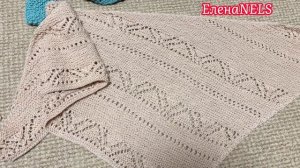 Самые Простые способы вязания Треугольного платка/Косынки/Бактуса#вязаниеплатка