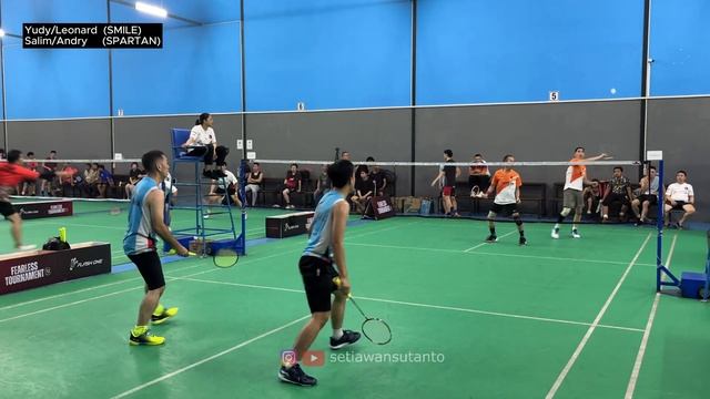 Yudy Irawan/Leonard Valiano (SMILE) vs Salim Wiyono/Andry Yong (SPARTAN) Fearless Tournament смотреть онлайн