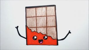 КАК НАРИСОВАТЬ ШОКОЛАДКУ ЛЕГКО