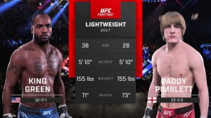 Кинг Грин VS Пэдди Пимблет