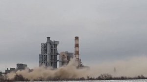 подрыв труб Каменец-Подольского цементного завода