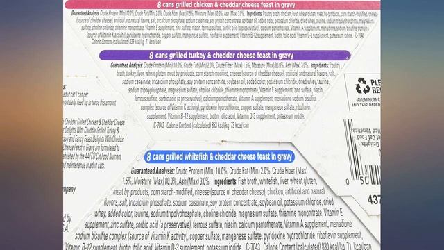 Purina Fancy Feast Delights with Cheddar Grilled Gourmet Wet Cat Food - (24) 3 oz. review смотреть онлайн