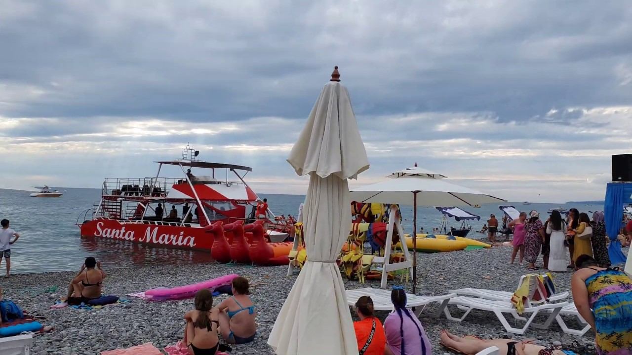 Сочи Лазаревское пляж 11.07.2019 вечер 17-00 санта мария