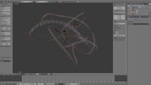 BLENDER / Array On Curve 1