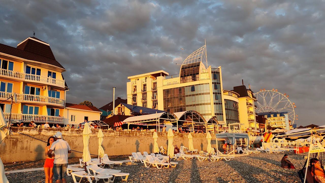 Сочи Лазаревское закат просто  бомбический