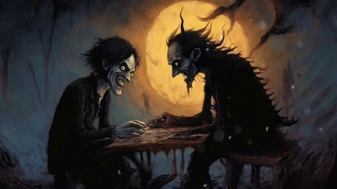 Портной и черт, нейросеть, в стиле 