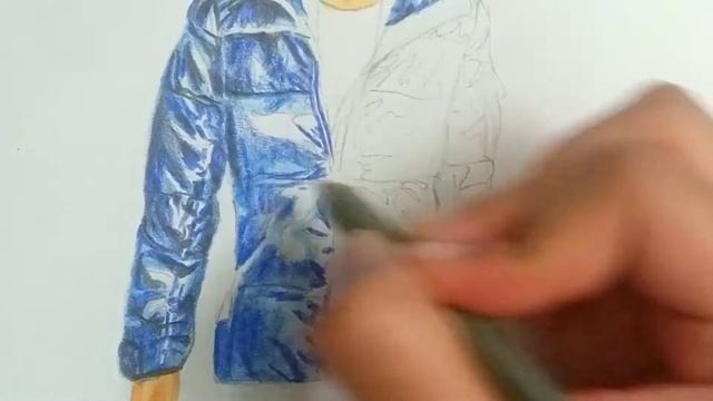 Puffer Jacket Fashion Illustration ll How to render shiny Puffer jackets? смотреть онлайн