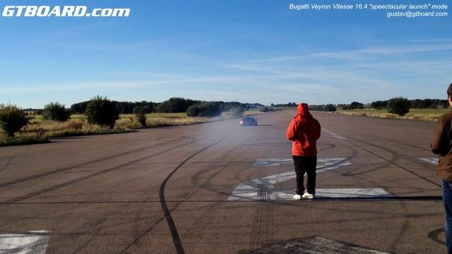 "Spectacular launch" / BURNOUT Bugatti Veyron Vitesse Grand Sport 16.4 in Sweden смотреть онлайн