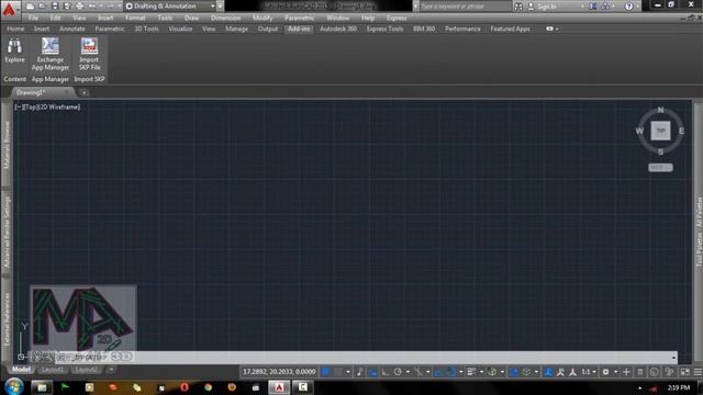 Tutorial AutoCAD 2015 - Import SKP смотреть онлайн