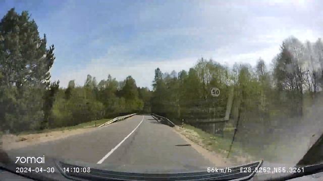 Driving in Vitebsk region: Новополоцк - Лепель / Наваполацк - Лепель 30/04/2024 (timelapse 4x) смотреть онлайн