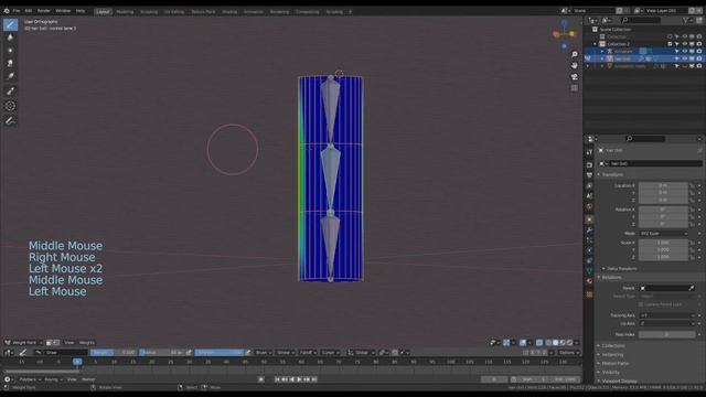 Blender tutorial: cloth/soft body hair with armature controls смотреть онлайн