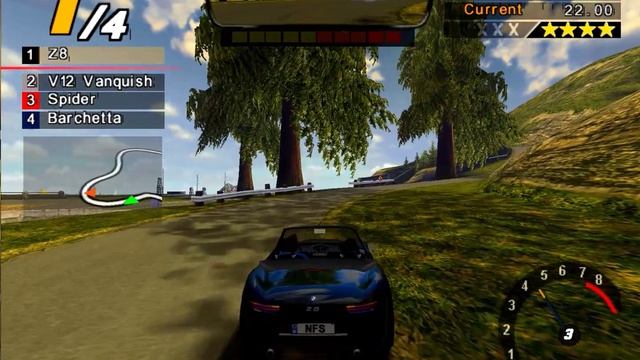 NFS Hot Pursuit 2 PS2 - Гонка на BMW Z8