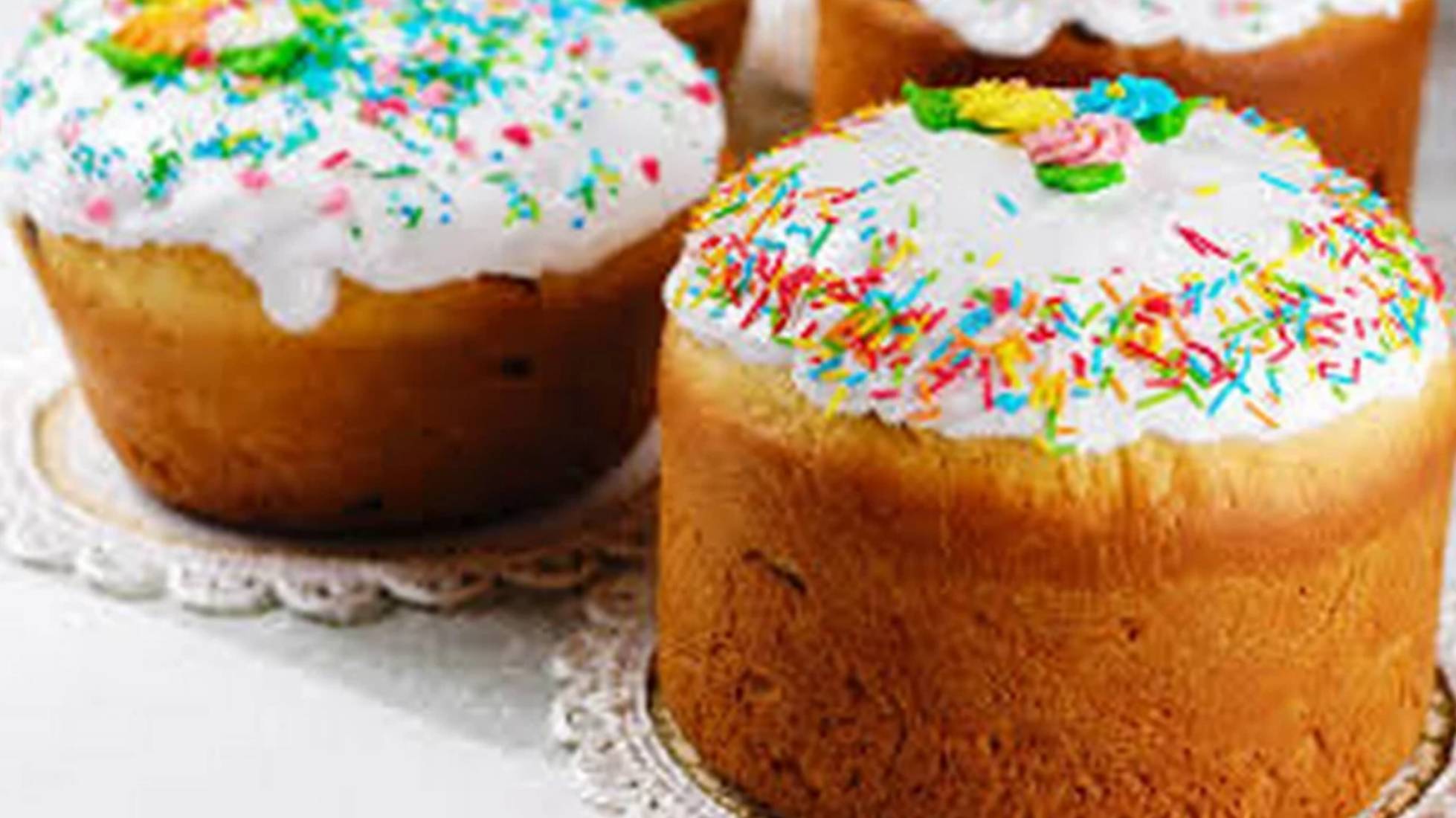 Кулич пасхальный. Рецепт кулича на пасху. Рецепт паски. Глазурь. смотреть онлайн