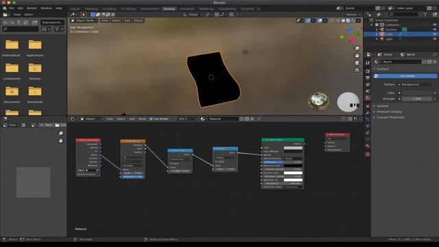 How to create procedural sponge material in Blender in 2 minutes cycles смотреть онлайн