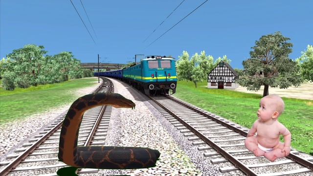 Crying Baby & Anaconda vs Train Compilation Video | BeamNG.Drive |Train simulator смотреть онлайн