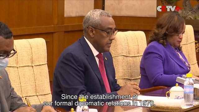 Chinese Foreign Minister Holds Talks with Ethiopian Deputy PM смотреть онлайн