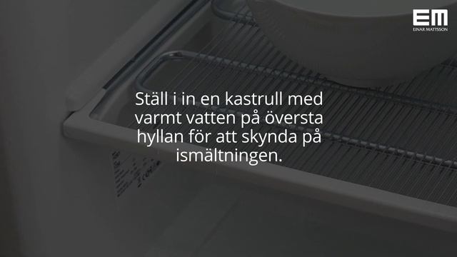 Så här gör du när du frostar av frysen. Använd inga verktyg eller vassa föremål. смотреть онлайн