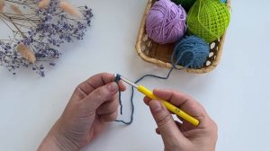 Вязание крючком для начинающих. Урок 1.
