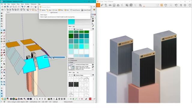 HOW TO PRODUCT RENDERING - [ Enscape for Sketchup ] смотреть онлайн