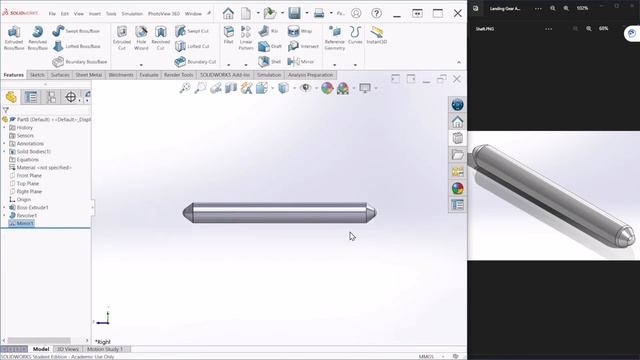 Landing Gear Shaft & Piston | SolidWorks for Beginners | Landing Gear Assembly Series | 2 of 6 смотреть онлайн