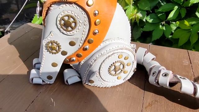 Интерьерная кошка -копилка из натуральной кожи (для авито ) смотреть онлайн