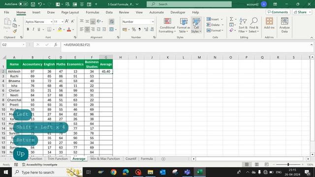 5 TOPMOST & POPULAR EXCEL FORMULAS IN HINDI#EXCEL FORMULAS смотреть онлайн