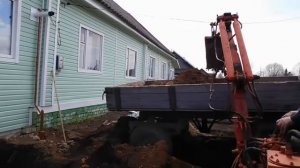 Самодельный экскаватор на (т 40)Самоделка