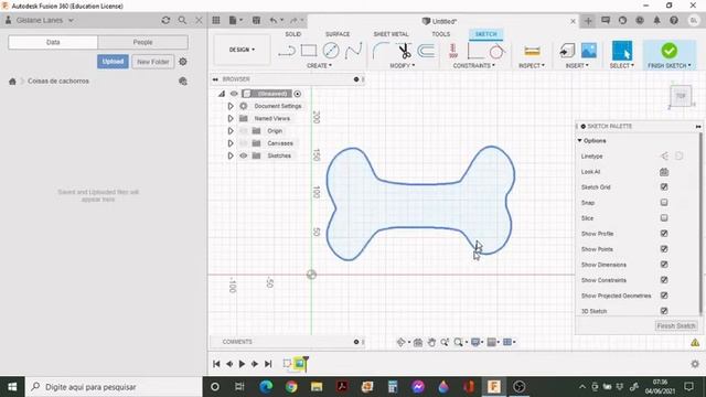 Como desenhar no Fusion 360 usando a ferramenta CANVAS смотреть онлайн