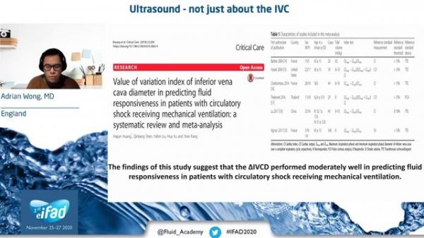 Ultrasound is not just about the IVC A Wong (IFAD 2020)
