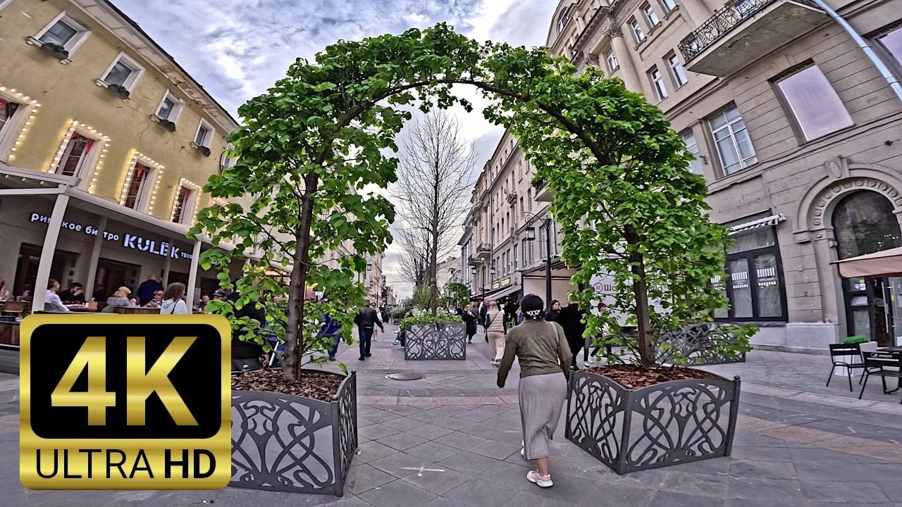 Street Walk 4K | Teatralnaya Square, Kamergersky Lane, Moscow