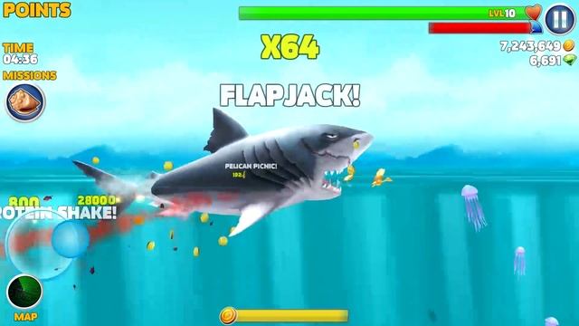 Hungry Shark Evolution - Megalodon vs Mako смотреть онлайн