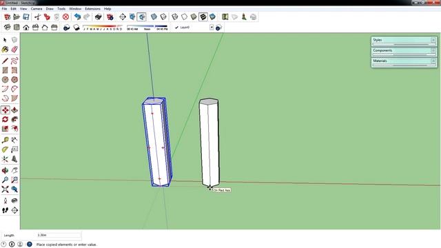 SketchUp - การ copy ชิ้นงานหลายๆชิ้น ให้ได้ระยะห่างเท่ากัน смотреть онлайн