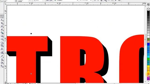 Retro Text Effect CorelDRAW Tutorial смотреть онлайн