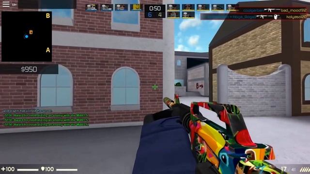 Крутые килы под музыку в кс го в ROBLOX #2 (Conter Blox) смотреть онлайн