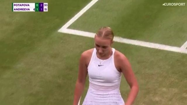 Mirra Andreeva Vs Anastasia Potapova Live Tennis Coverage Wimbledon смотреть онлайн