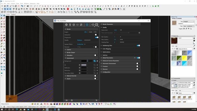 Setting Light Interior 3D Lender V-Ray 5 For SketchUp смотреть онлайн