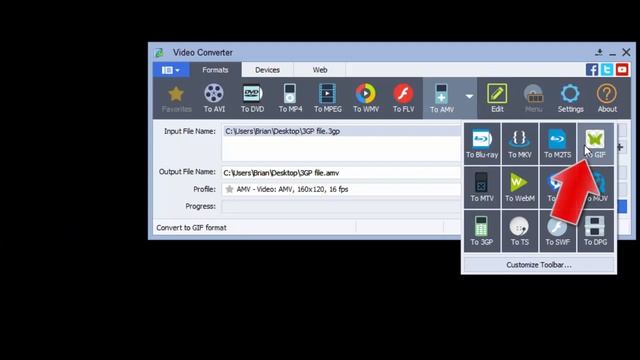 How to Convert 3GP to GIF смотреть онлайн