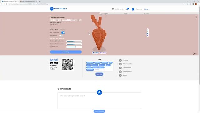 Organize, categorize and filter conversions from FBX and OBJ to GLTF, GLB and USDZ with Meshmorph смотреть онлайн