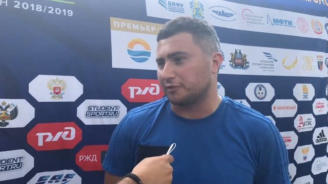 И.о. главного тренера Александр Иваненко после матча ПГАФКСиТ - КубГУ (0:0) смотреть онлайн